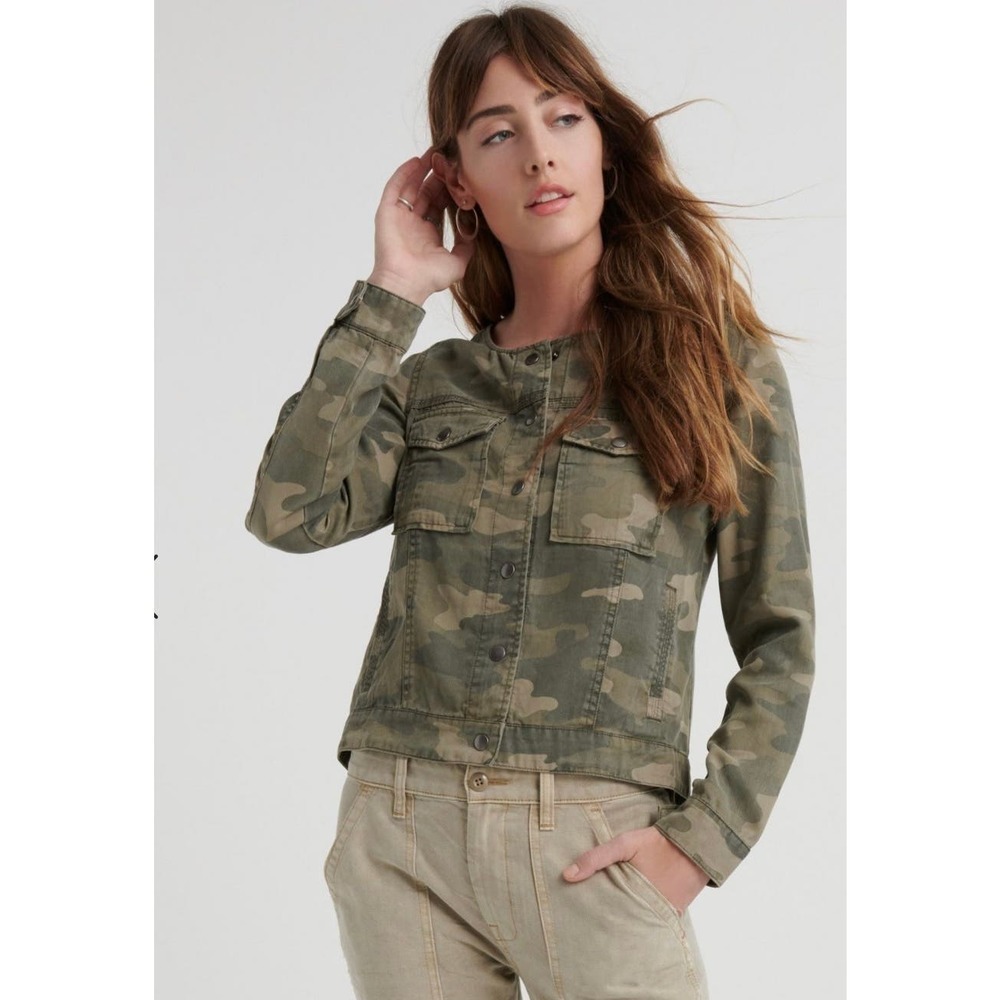 Lucky Brand Collarless Utility Jacket XL